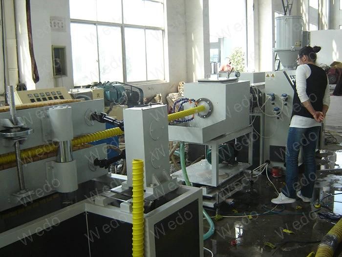 HDPE Plastic Spiral Corrugated Pipe Production Machine Line