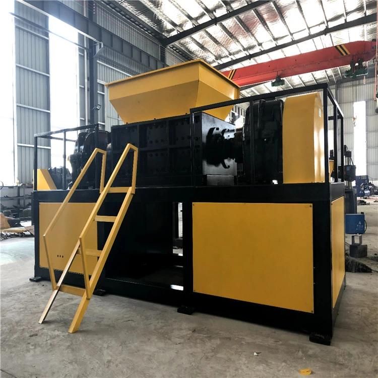 Waste Tire PP Woven Bag Plastic Recycling Double Shaft Shredder