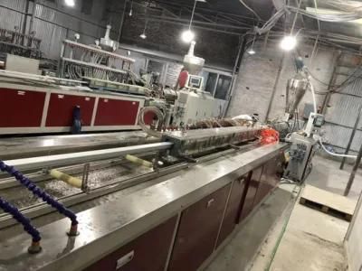 Environmental Sjsz-65 PE WPC Floor Extruder Manufacture