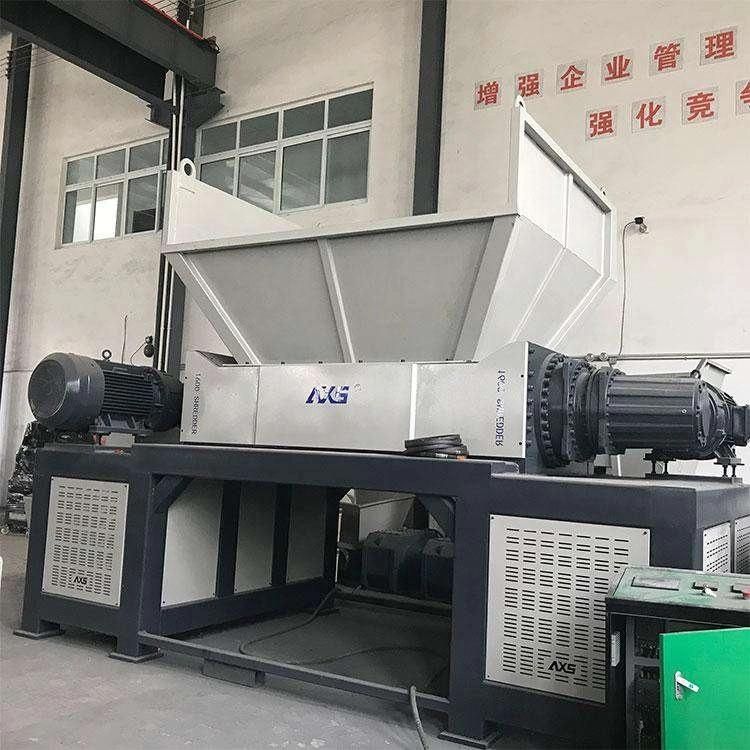 Woven Bag/ Tin Cans Metal Recycling Double Shaft Shredder