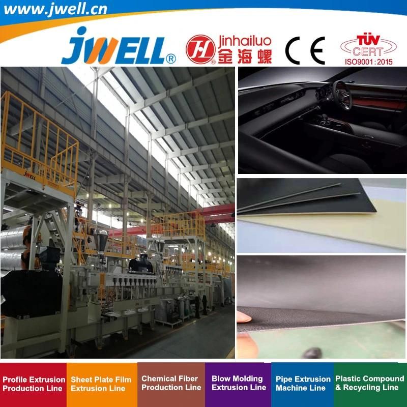 Jwell-Tpo PP Plastic Composite|Skin Leather Sheet Recycling Agricultural Making Extrusion Machine for Automobile Application Series (2)