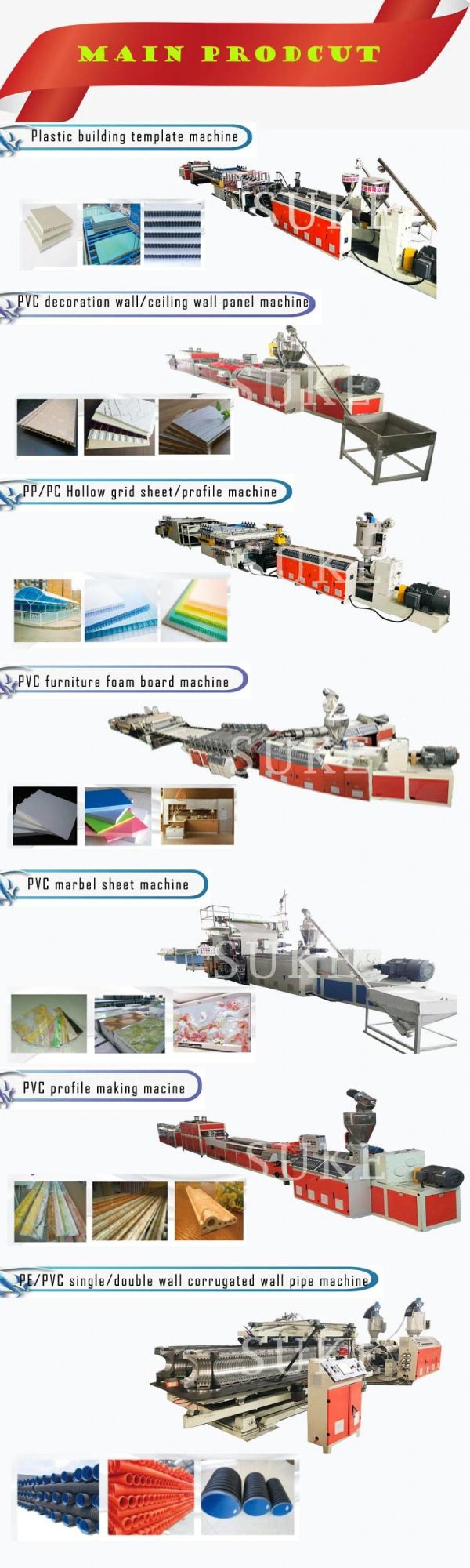 Plastic PPR PE PVC Pipe Extrusion Making Machine for Water Use