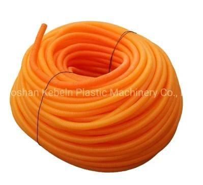 Plastic PVC PE Single Wall Corrugated Garden Pipe Extrusion Line