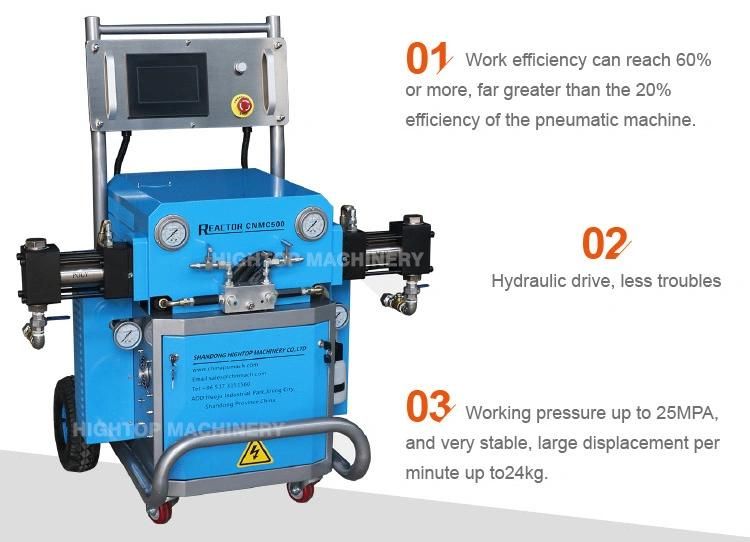 Ce Approved Cnmc-500 Hydraulic Polyurea Spray Foam Injection Machine