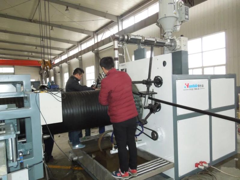 HDPE Structured Hollow Wall Corrugated Wall Pipe Extrusion Line