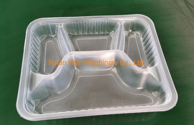 Three Working Station Thermoforming Machine PP Lid Tray