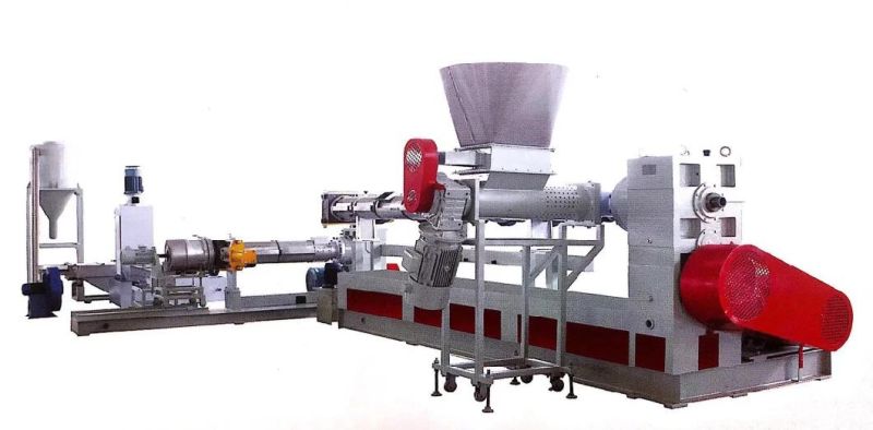 Jws Double Steps Type PP/PE Thin Film Woven Bag/ High Output/ Two Sets of Barrel and Screw/ Plastic Recycling Pelletizing Machine
