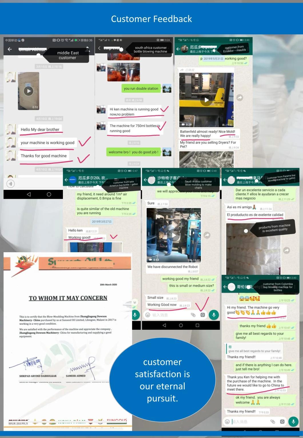 Milk Gallon Bottle Auto-Deflashing Blow Molding Machine