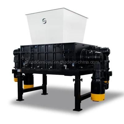 Four Shaft Waste Treatment Shredder Machinery/Metal Wood Plastic Tire Shredder