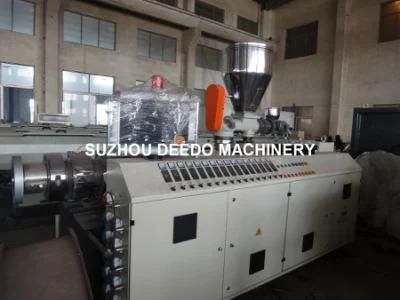 Conical Twin-Screw Plastic Extruder for PVC Pipe Extrusion Machine