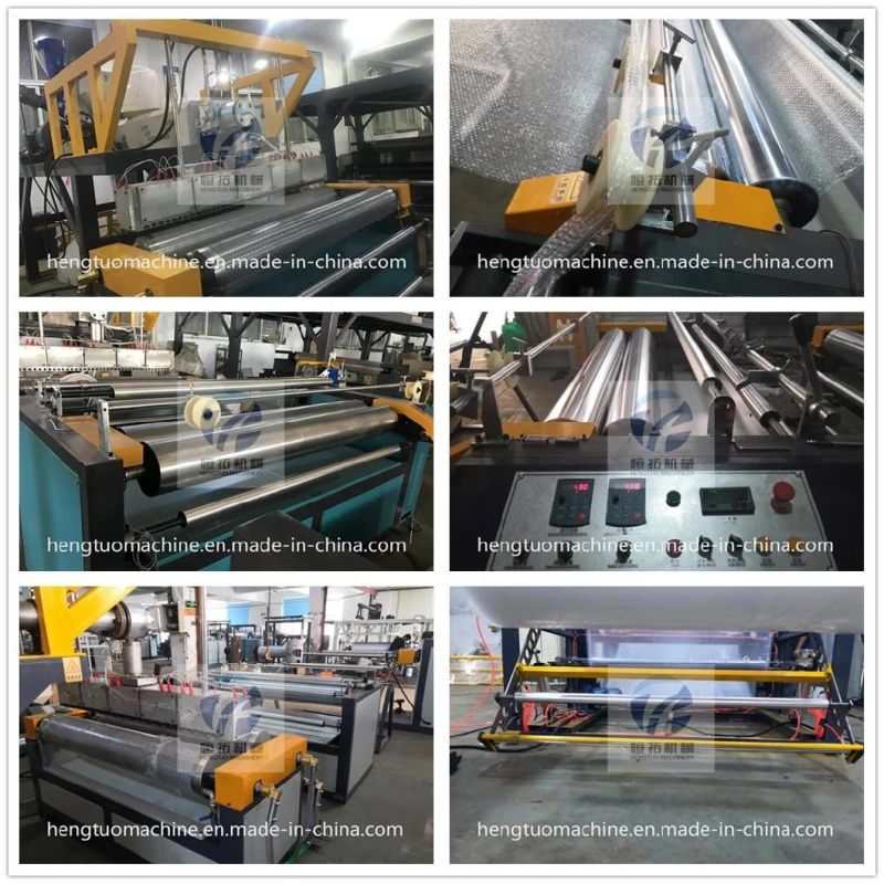 PE Double Extruder 4 Layer Compound Air Bubble Film Making Machine Wrapping Sheet Roll Machine