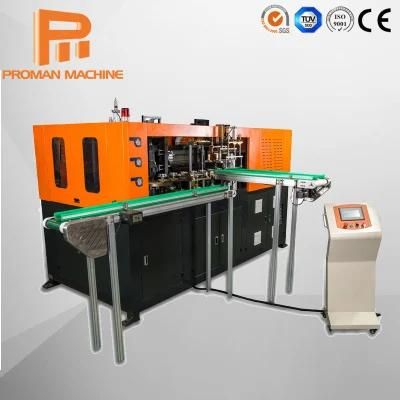 2000bph Semi-Automatic 4 Cavity Plastic Pet Bottle Blow Molding Machine