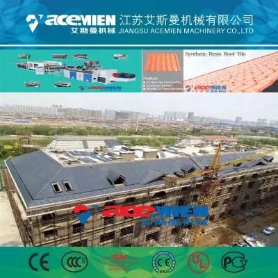 PVC/PMMA/ASA Glazed Roof Tile Making Machine Glazed Tile Extrusion Line