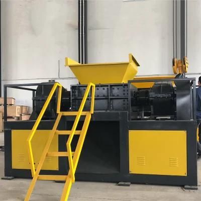 Paper Cardboard/ Waste Tyre Plastic Recycling Double Shaft Shredder