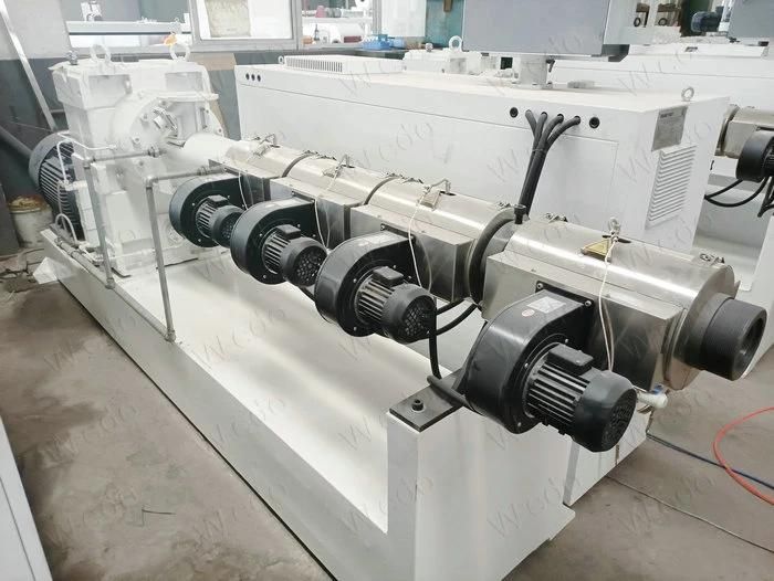 Auto Feeding PVC Twin Pipe Extrusion Line Machine