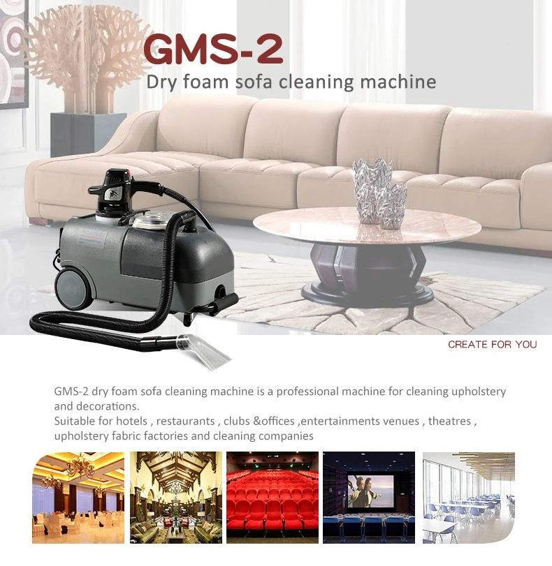 Gms-2 Hotel Upholstery Vacuum Cleaner Dry Foam Sofa Cleaning Machine
