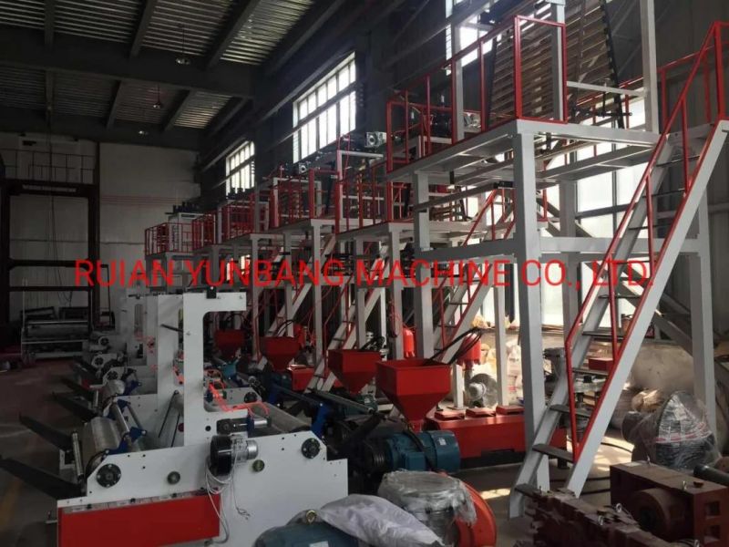 Wenzhou Ruian PE LDPE HDPE PLA Biodegradable Film Blowing Machine Price Plastics Single Layer Double Layer Three Layer Extruder ABA Film Blowing Machine