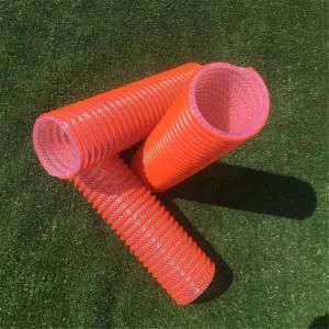 Heavy Duty Fabric Yarn Fiber Reinforced PVC Vacuum Suction Water Discharge Hose Pipe Tube ...