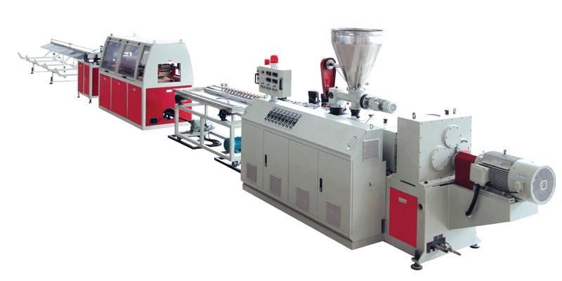 300mm 400mm 600mm Sjsz53/110+Yf300 Plastic PVC Wall Tile Paneling Extrusion Production Line with Hot Stamping
