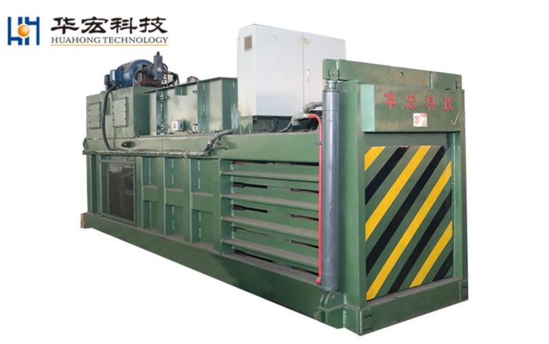 Huahong Semi-Automatic Horizontal Waste Paper Cardboard Carton Baler Recycling Machine Hpm-315 Semi-Automatic Waste Paper