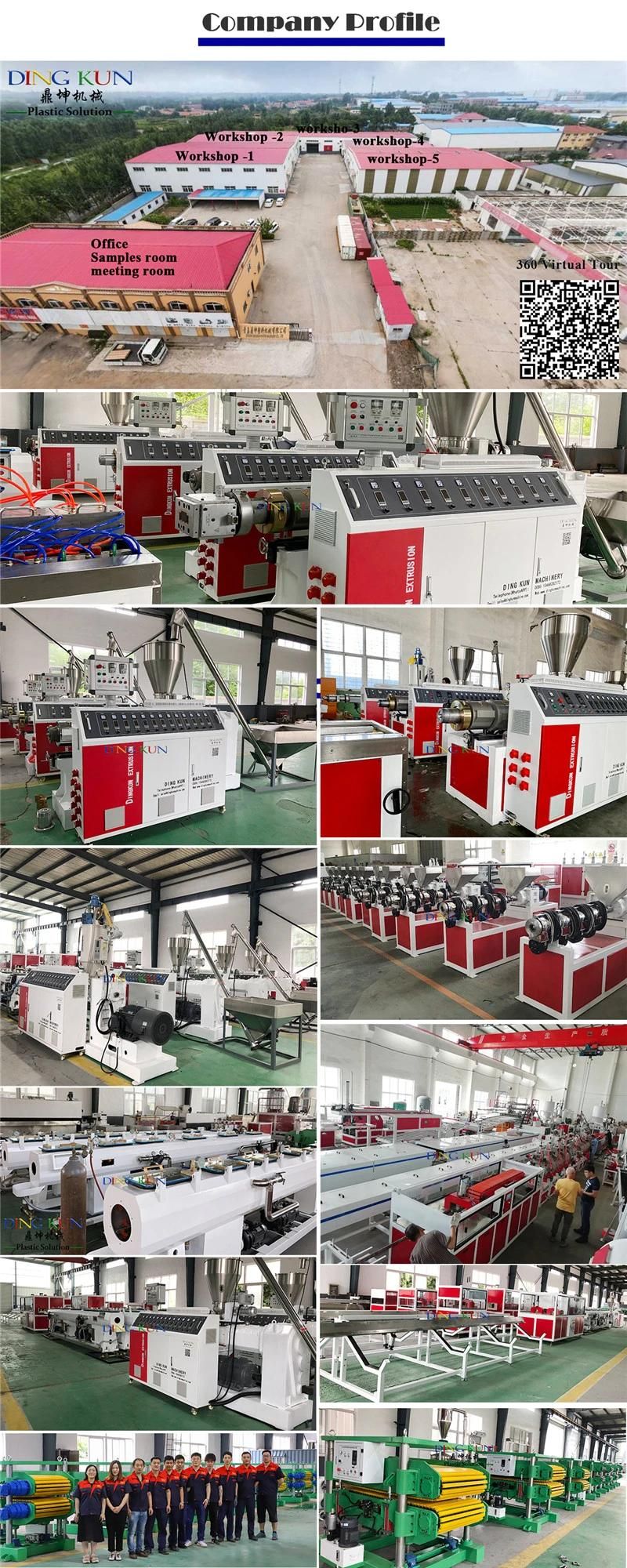 Professional Manufacturer 16-110mm Electric Plastic PVC Double Pipe Making Machine