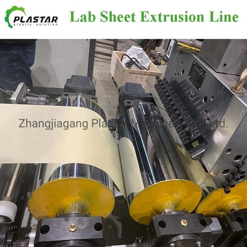Pcl PP PU Pet PE Peek EVA Plastic Sheet Extruder Production Line Extrusion Machine for Laboratory