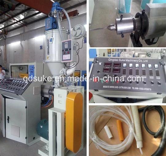 PE Single Wall Corrugated Pipe Extrusion Machine