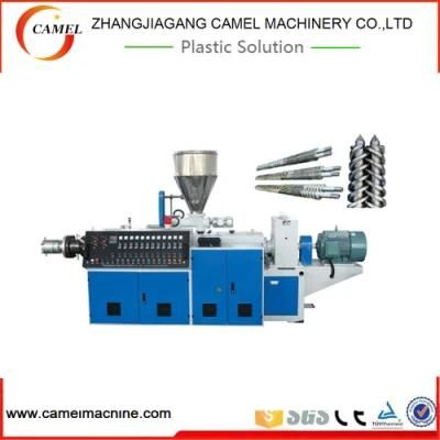 Extruder with Conical Twin Screw for Plastic Production