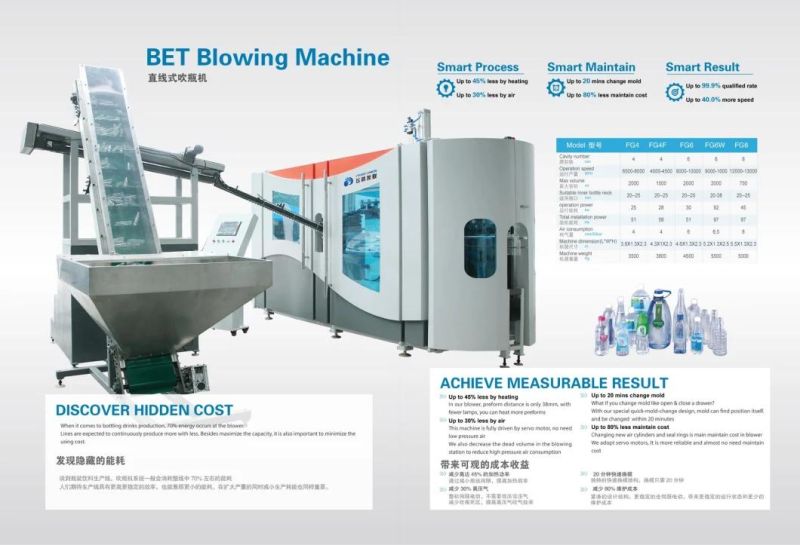 Fully-Auto 8 Cavity Automatic Plastic Well Water Blow Molding Machine