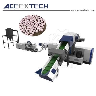 Water Ring Pelletizing System PP PE Plastic Recycling Granulating Production Machine