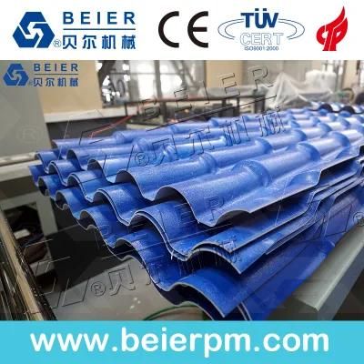 PVC+ASA/PMMA Glaze Roof Tile Extrusion Production Line