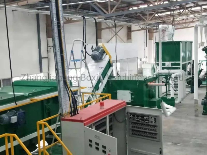 PP Woven Sack Recycling Machine with Squeezer at Capacity 1000kg/H Washing Drying System