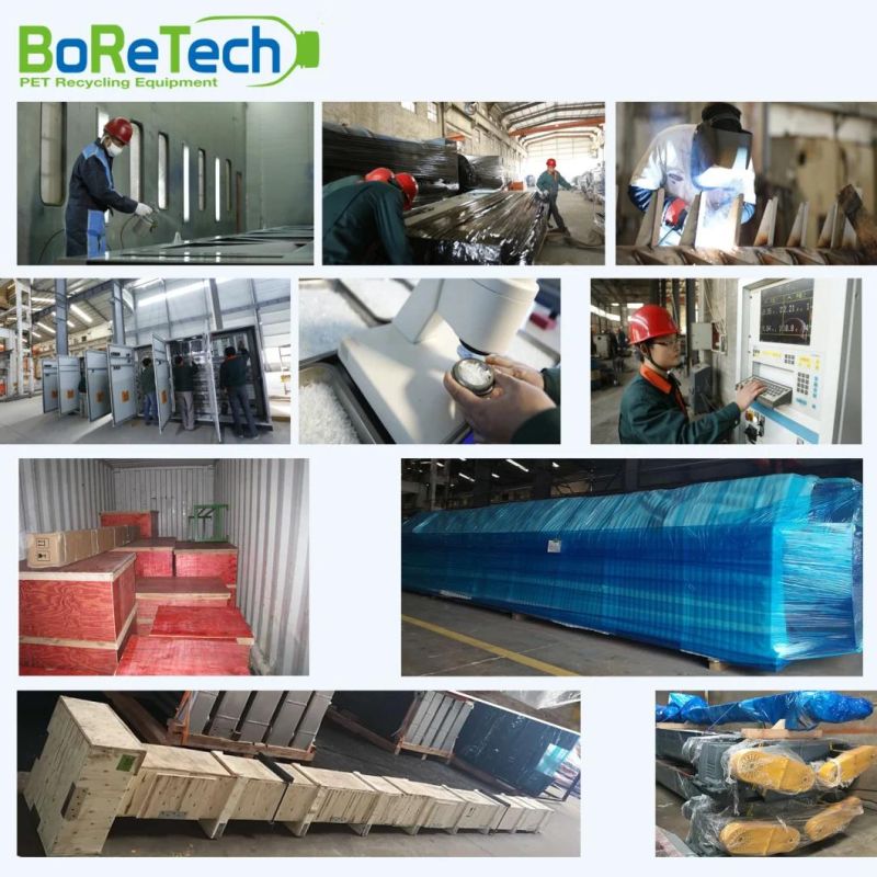 Pet Flakes Horizontal Dryer for Plastic Recycling Production Plant