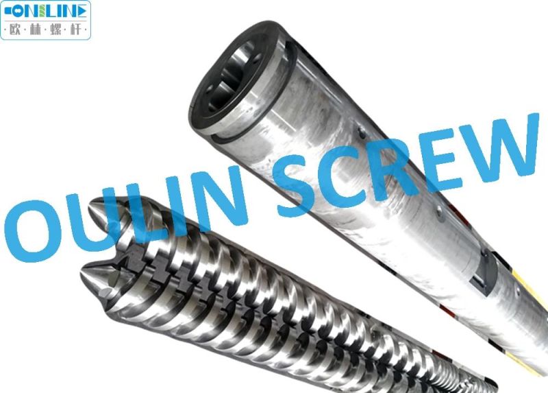 100mm Twin Parallel Screw and Barrel for PVC Compounding