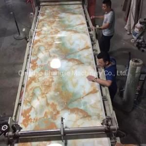 Factory Artificial Marble PVC Sheet Extrusion Line Plastic Machinery