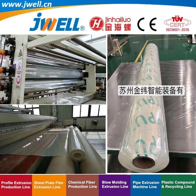 Jwell - Transparent Automobile TPU Extrusion Plastic TPU EVA Film Sheet Extruder
