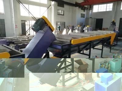Full-Automatic Solid and Stable Waste Plastic PP Bottle Flakes Recycle Four-Axis Rinsing ...