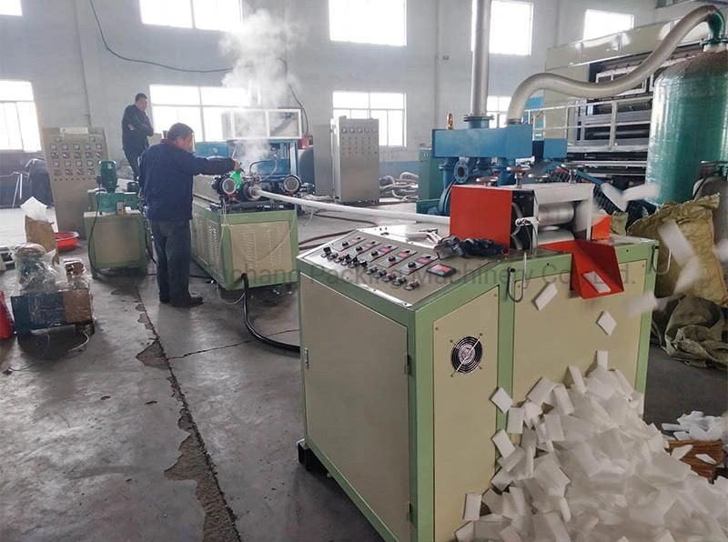 China Fuchang PE Foam Fruit Packaging Net Making Machine EPE Fruit Wrap Net Sleeve Net Extrusion Line