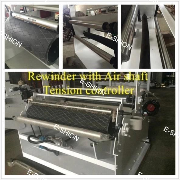 Single Screw Double Die Head HDPE LDPE LLDPE Biodegradable Cornstarch PE Plastic Blown Film Blowing Extrusion Machine with Two Winder