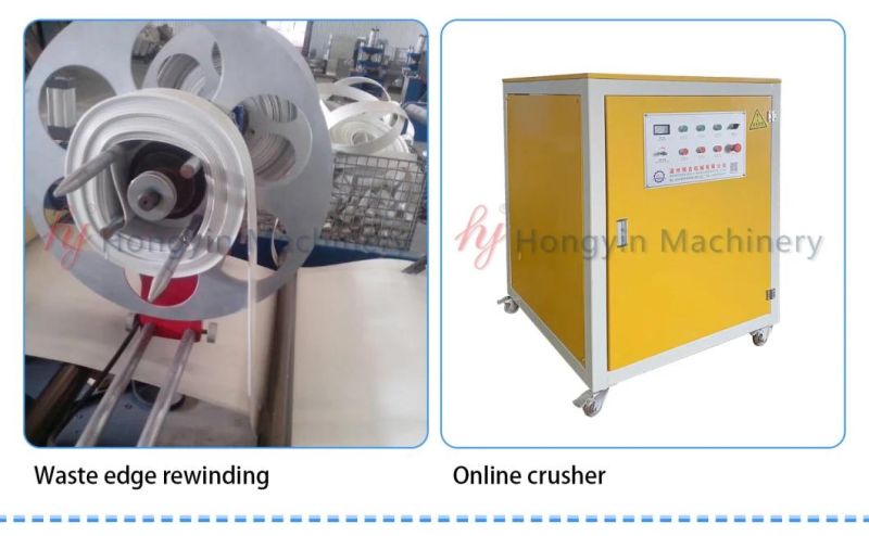 Three-Roller Plastic Sheet Extruder 300 Kg Rewinding Plastic Sheet Forming Machine