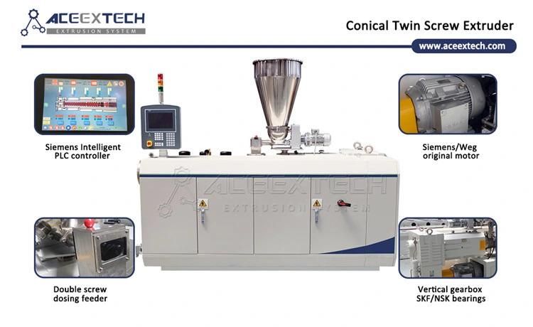 Twin Screw Extruder ASA PMMA Coated PVC Composite Tile/Colonial Tile/Bamboo Tile/Synthetic Resin Tile/Roof Tile/Corrugated Sheet/Wave Tile/ Extrusion Line