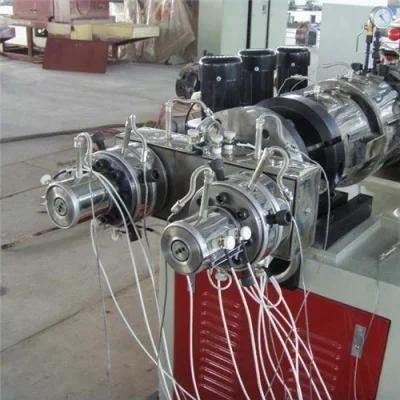 Customized Conical Twin Screw Plastic Pipe Extruder