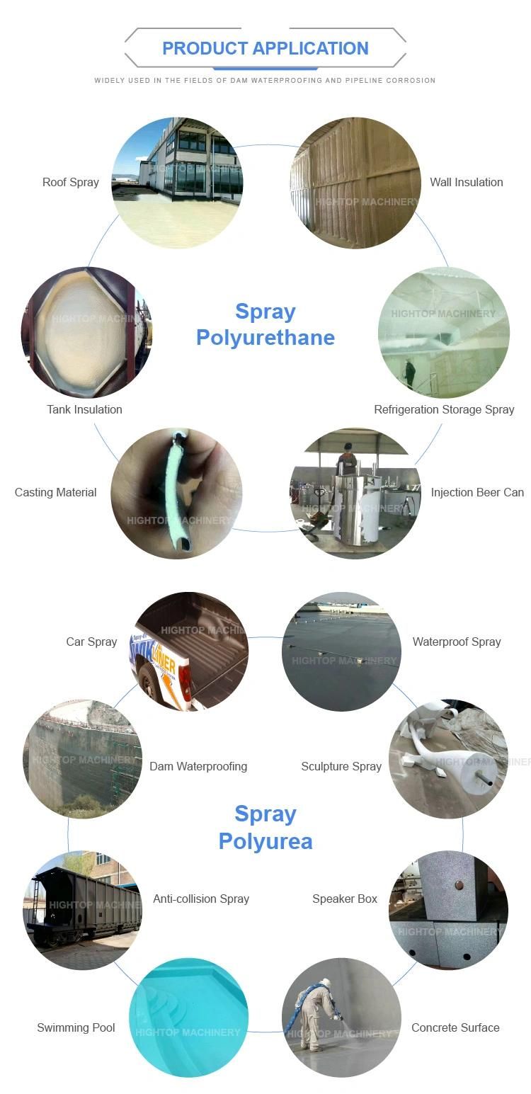Cnmc-500L Polyurea and Polyurethane Foam Insulation Machine with Spray Gun