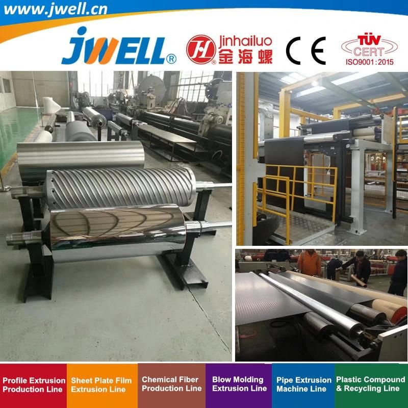 Jwell - Embossing Roller Used for PMMA|PC PP Plastic Sheet and Board for Recycling Agricultural Making Extruder Machine