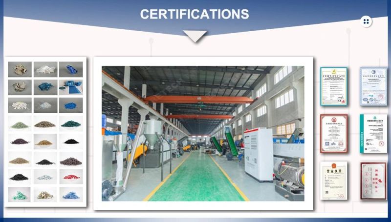 China Factory Plastic Film and Bag PP PE LDPE LLDPE HDPE Strand Cutting Granulator