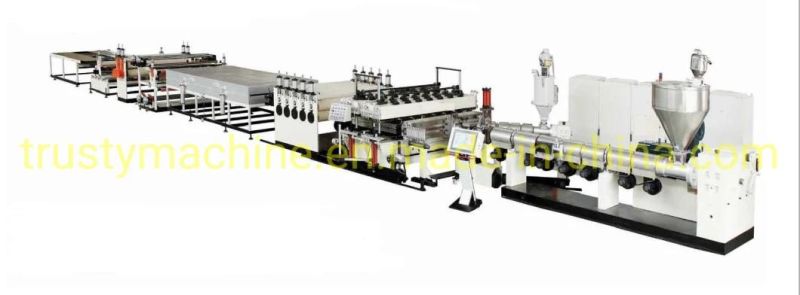 Sj-120/36 PP PE PC Hollow Sheet/Grid/Plate/Board/Extrusion Line Machine