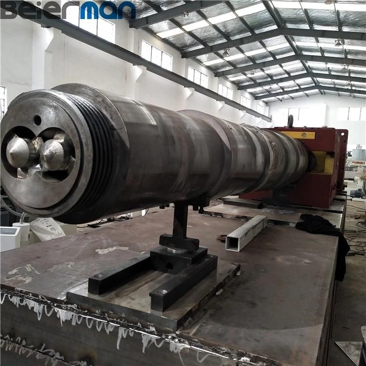 Good Plasticizing Effect PVC UPVC Plastic Pipe/Profile Sjsz Series 80-450kg Capacity Double Screw Extruder with Cast Aluminum Heater