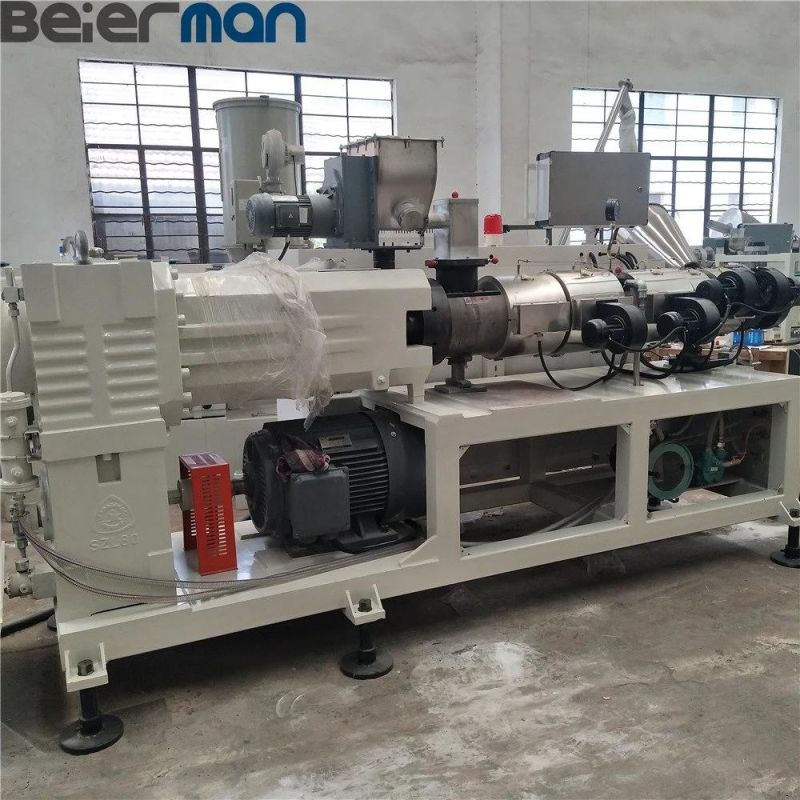 Plastic Sj Sjsz Series Different Kinds Single Screw Conical Twin Screw Extruder for Pipe Profile Making