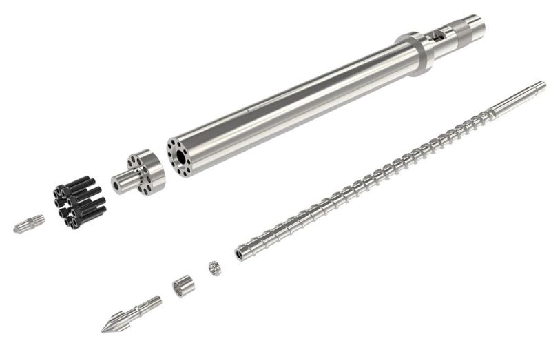 Htf1250X/W Screw Barrel with Torpedo Head Nozzle for Haitian Injection Molding Machine