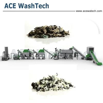 PE Mulching Film Washing Line / PP Woven Plastic Bags Recycling Machine